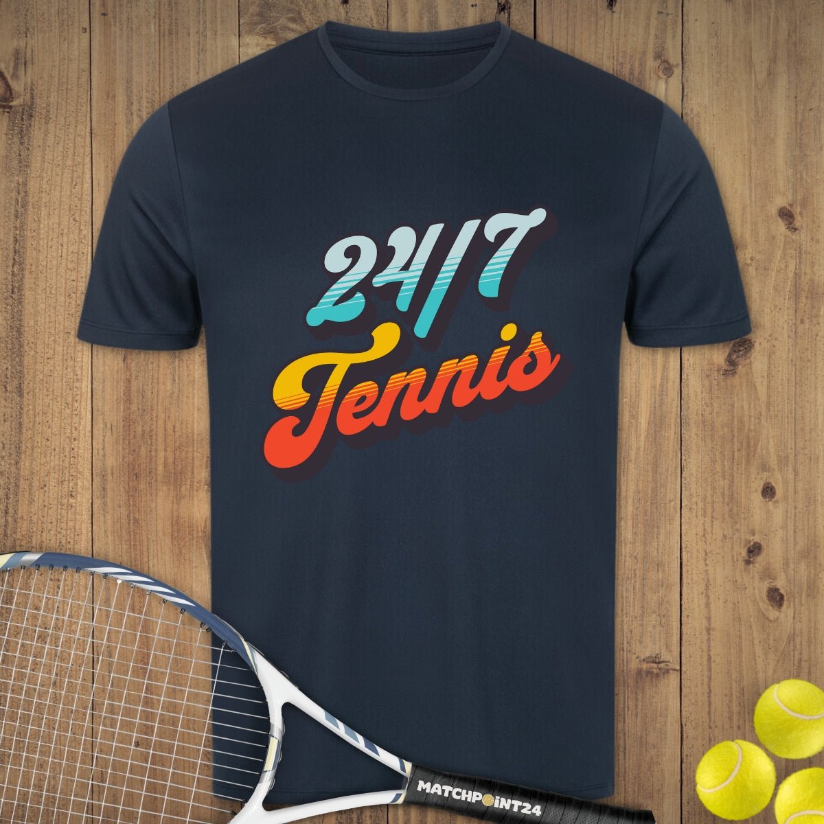 24/7 | Herren Sport T-Shirt - Matchpoint24 - Kleidung für Tennisfans