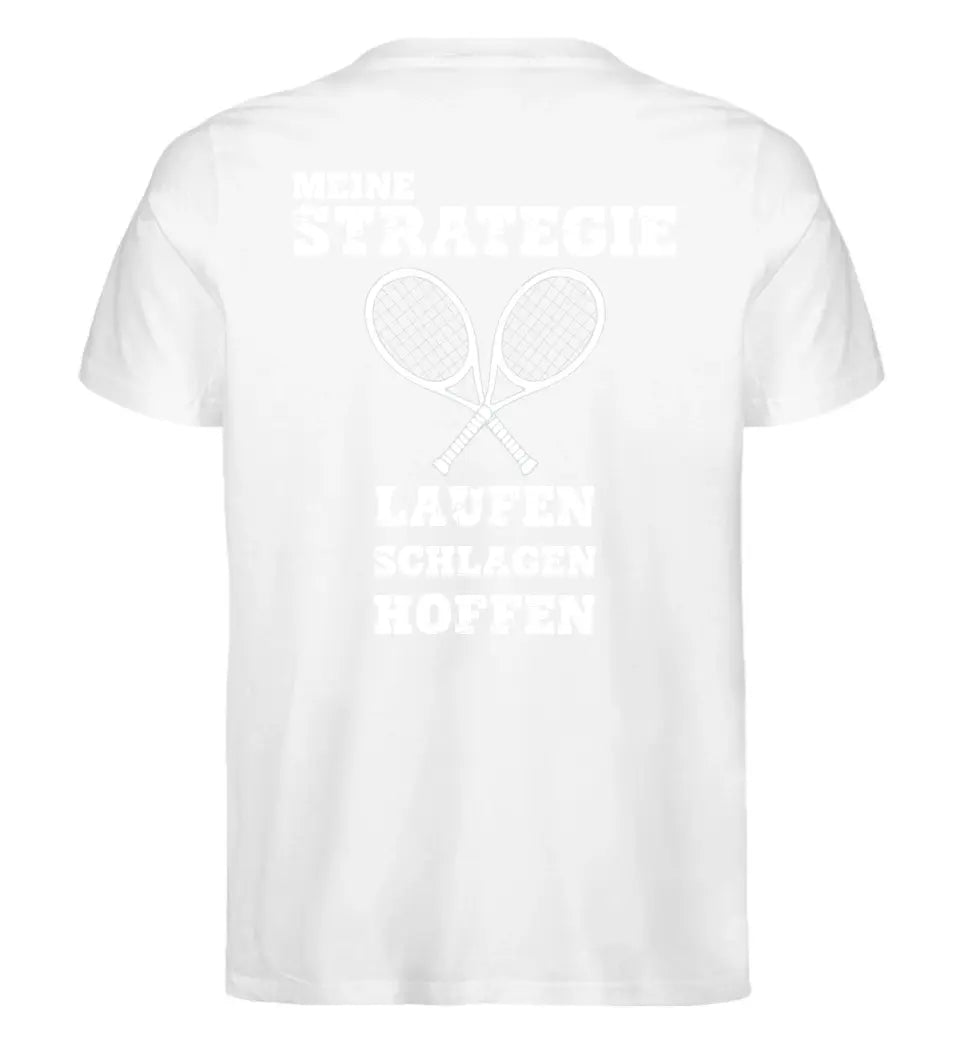 Meine Strategie | Premium Herren T-Shirt Rückendruck personalisierbar