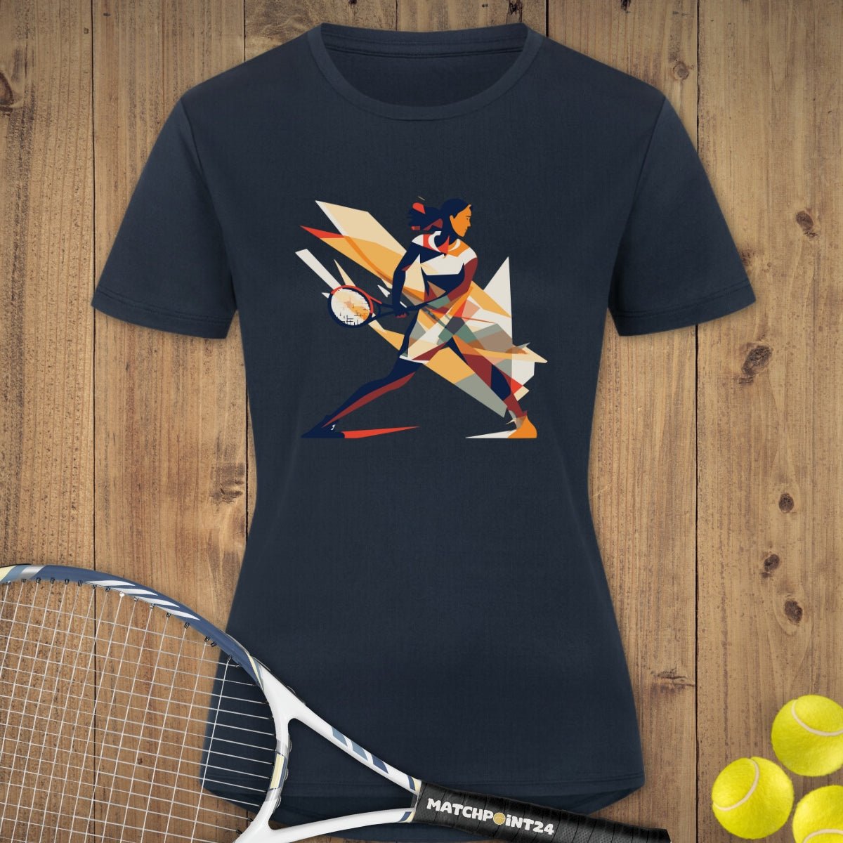 Abstrakta | Damen Sport T-Shirt - Matchpoint24 - Kleidung für Tennisfans