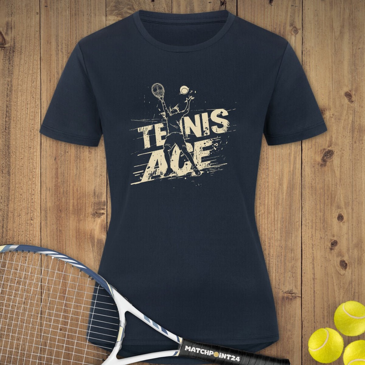Ace Yellow | Damen Sport T-Shirt - Matchpoint24 - Kleidung für Tennisfans
