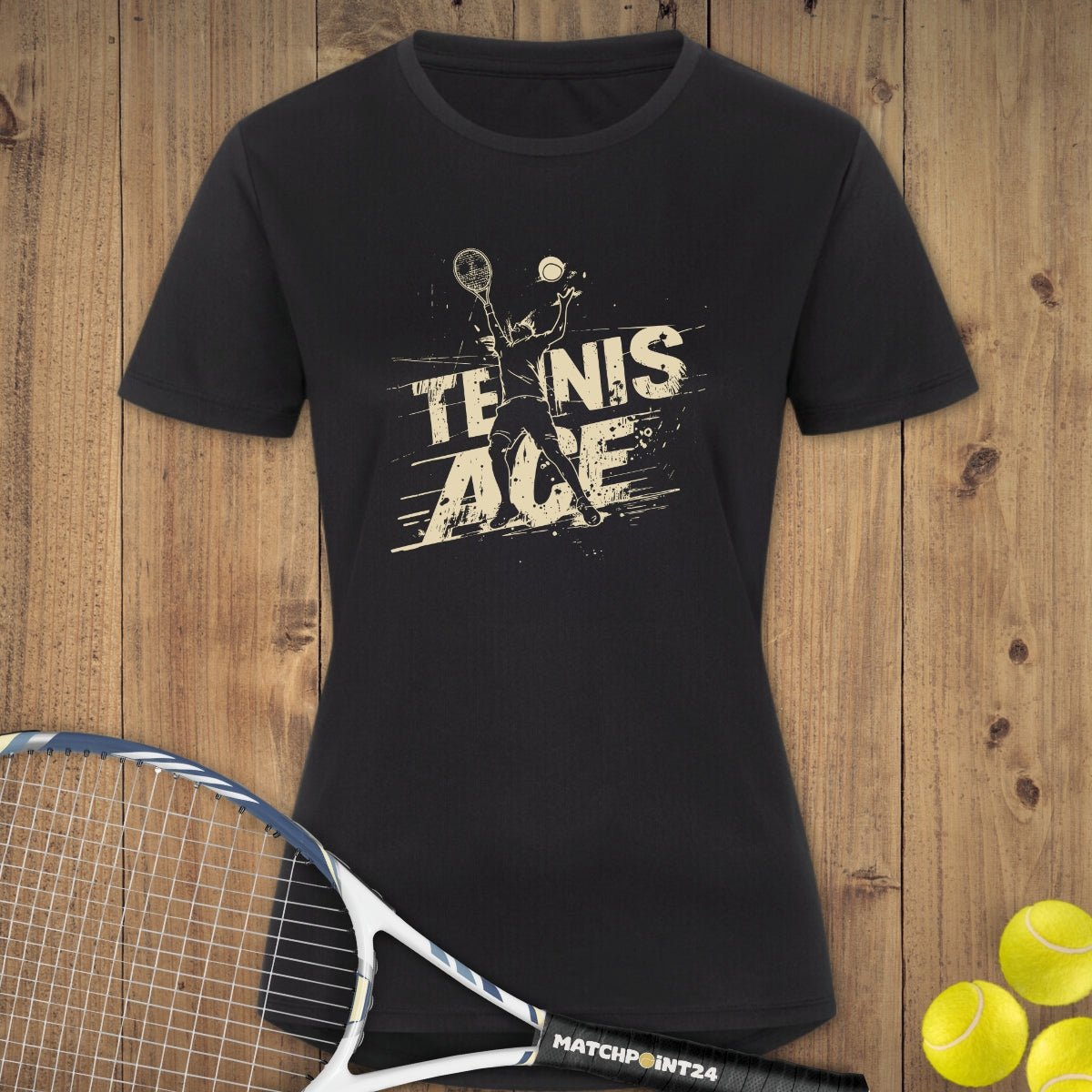 Ace Yellow | Damen Sport T-Shirt - Matchpoint24 - Kleidung für Tennisfans