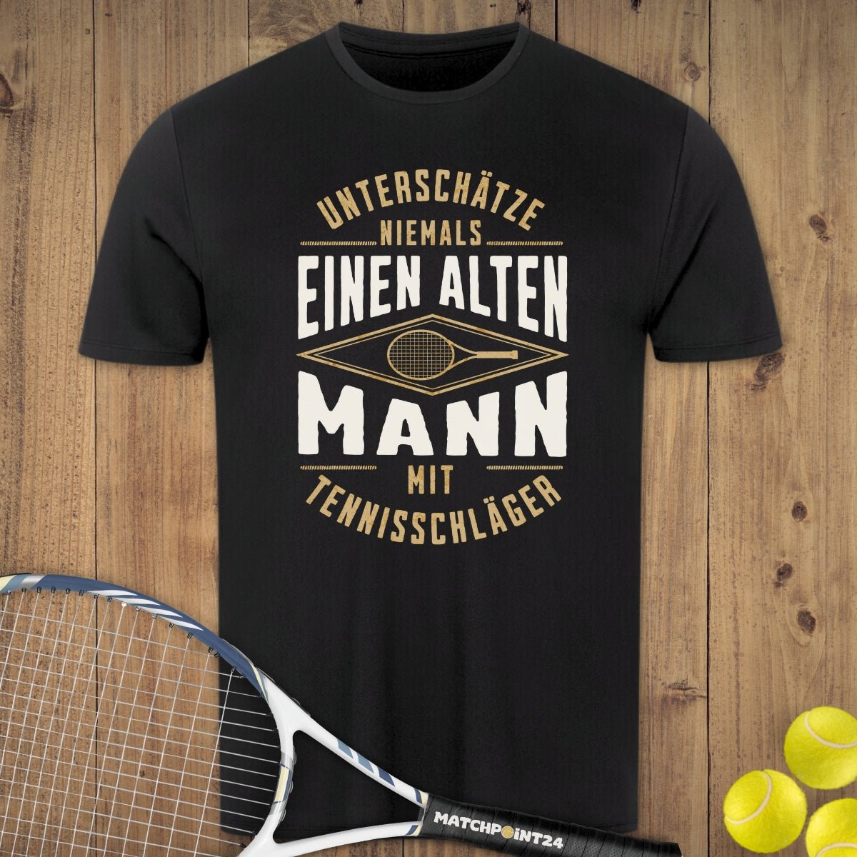 Alter Mann | Herren Sport T-Shirt - Matchpoint24 - Kleidung für Tennisfans