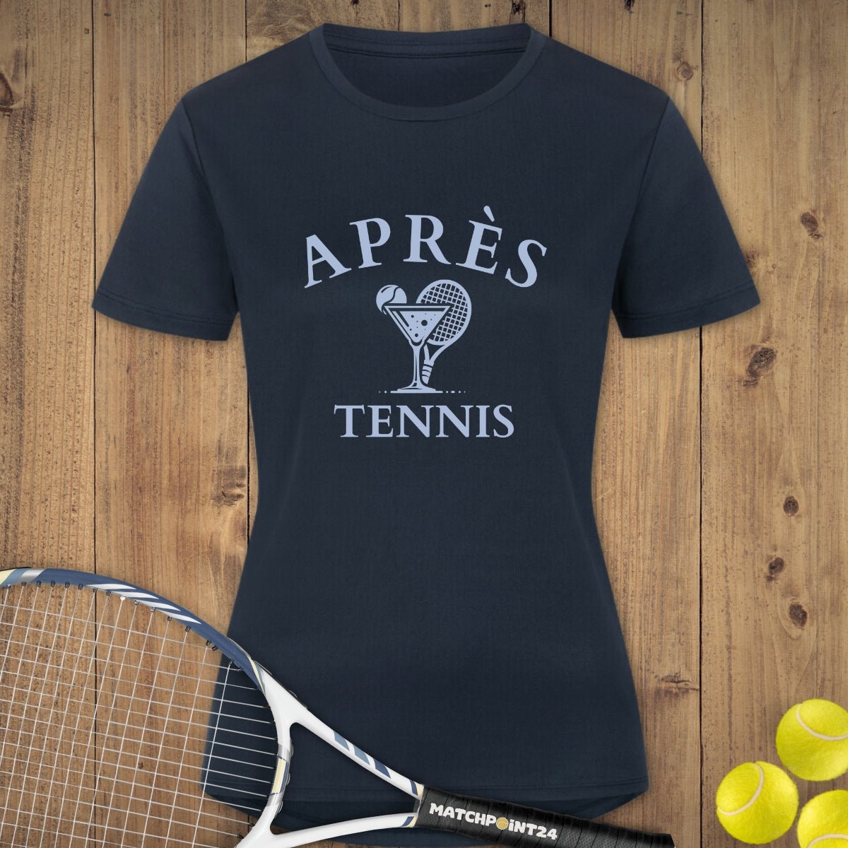 Apres Tennis Cocktail | Damen Sport T-Shirt - Matchpoint24 - Kleidung für Tennisfans