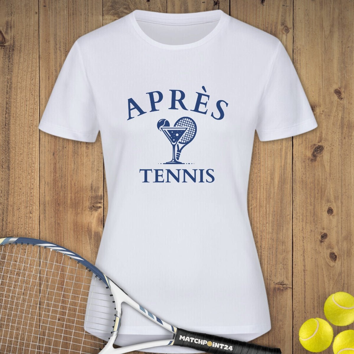 Apres Tennis Cocktail | Damen Sport T-Shirt - Matchpoint24 - Kleidung für Tennisfans