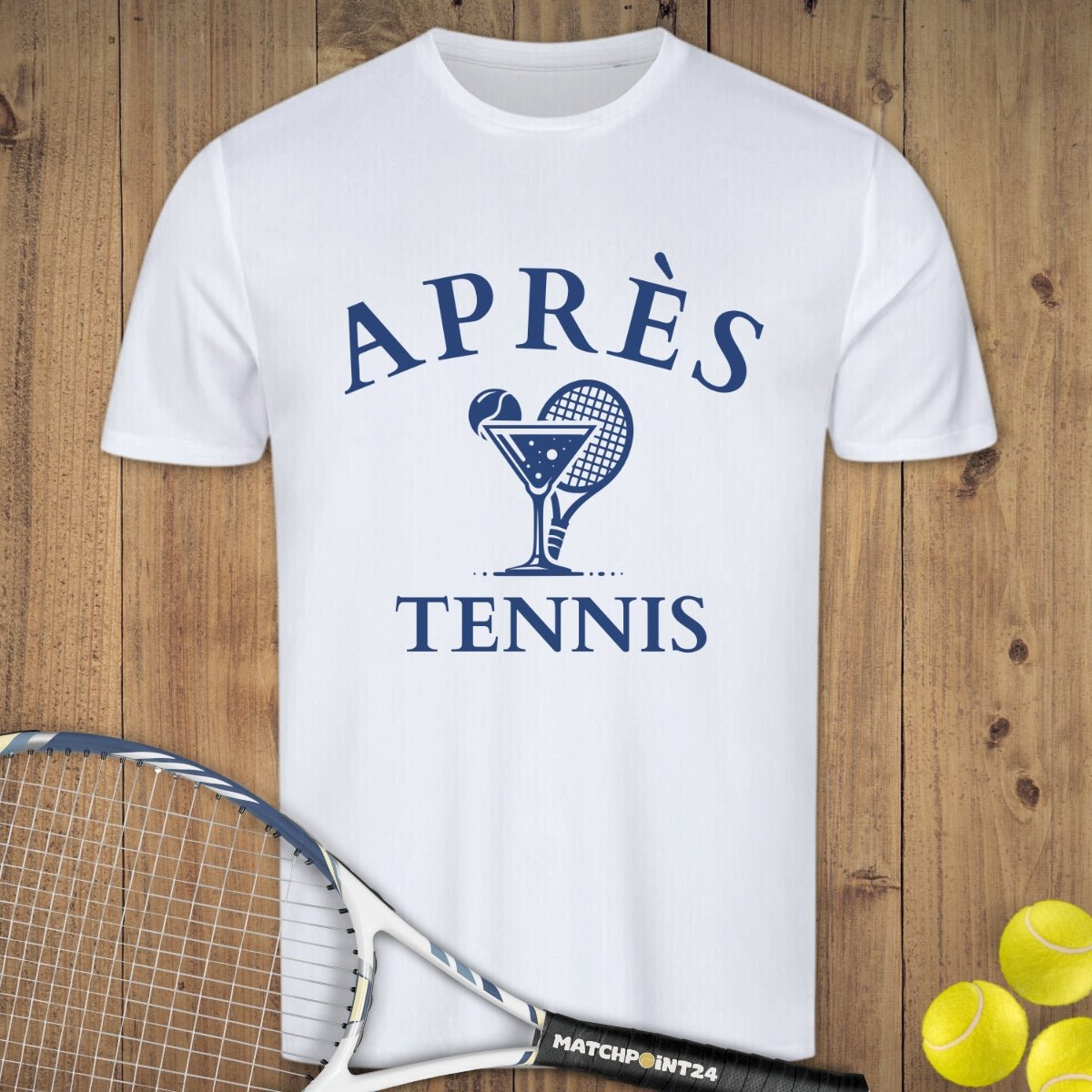Apres Tennis Cocktail | Herrn Sport T-Shirt - Matchpoint24 - Kleidung für Tennisfans