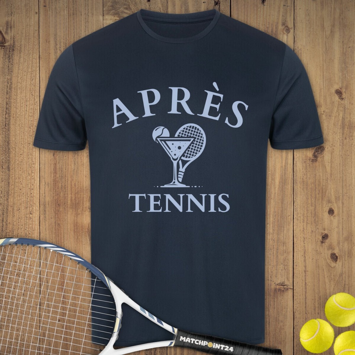 Apres Tennis Cocktail | Herrn Sport T-Shirt - Matchpoint24 - Kleidung für Tennisfans