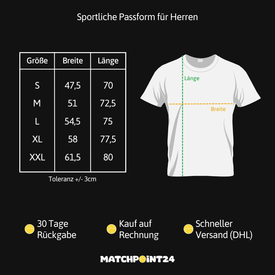 Barcode Mann | Herren Sport T-Shirt - Matchpoint24 - Kleidung für Tennisfans