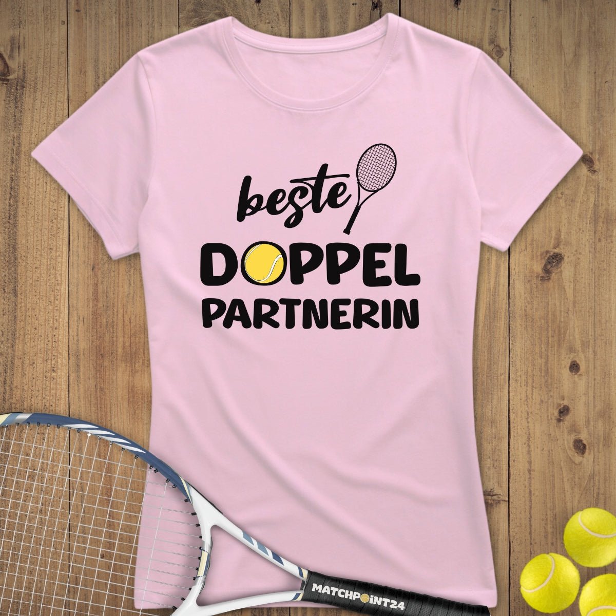 Beste Doppelpartnerin | Premium Damen T-Shirt - Matchpoint24 - Kleidung für Tennisfans