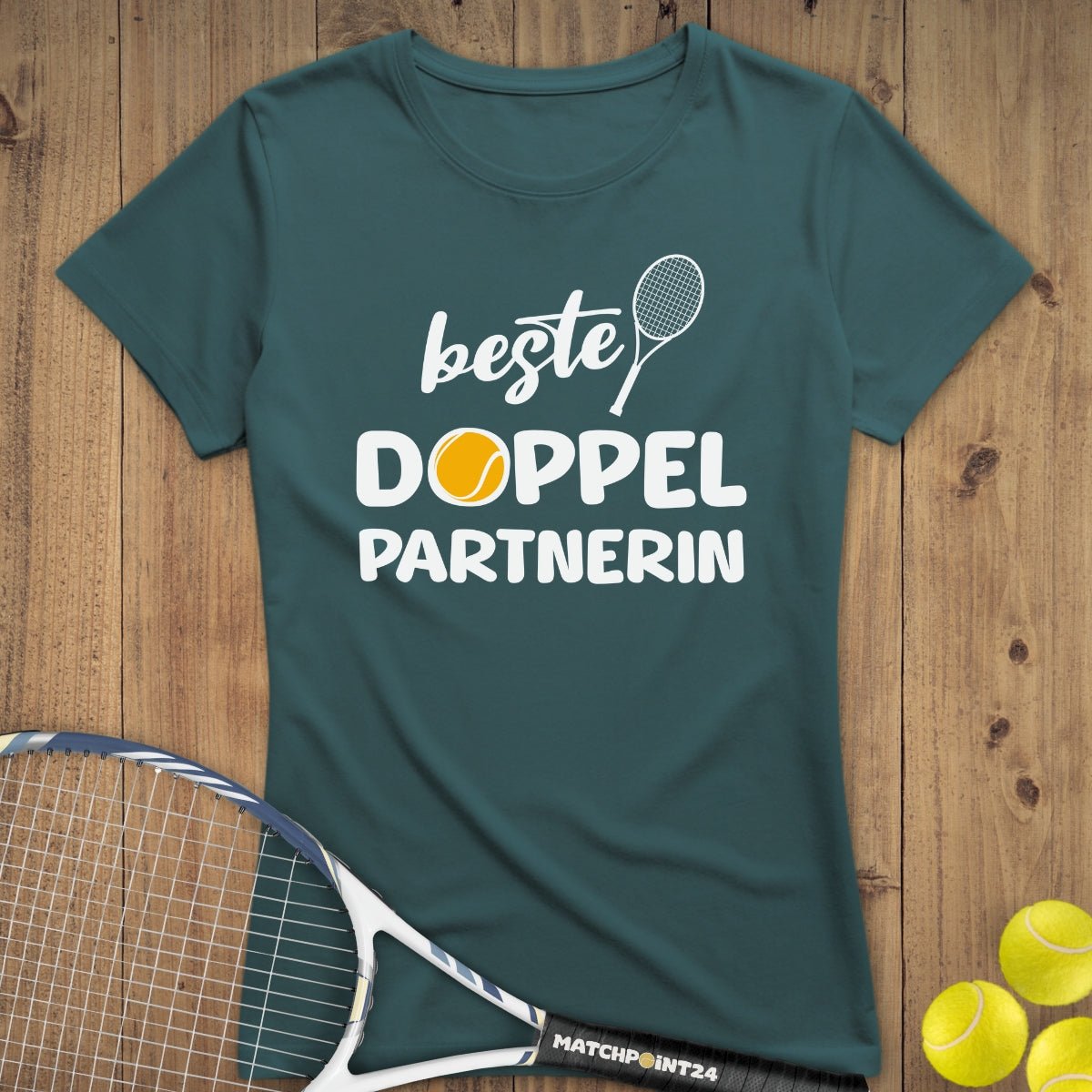 Beste Doppelpartnerin | Premium Damen T-Shirt - Matchpoint24 - Kleidung für Tennisfans