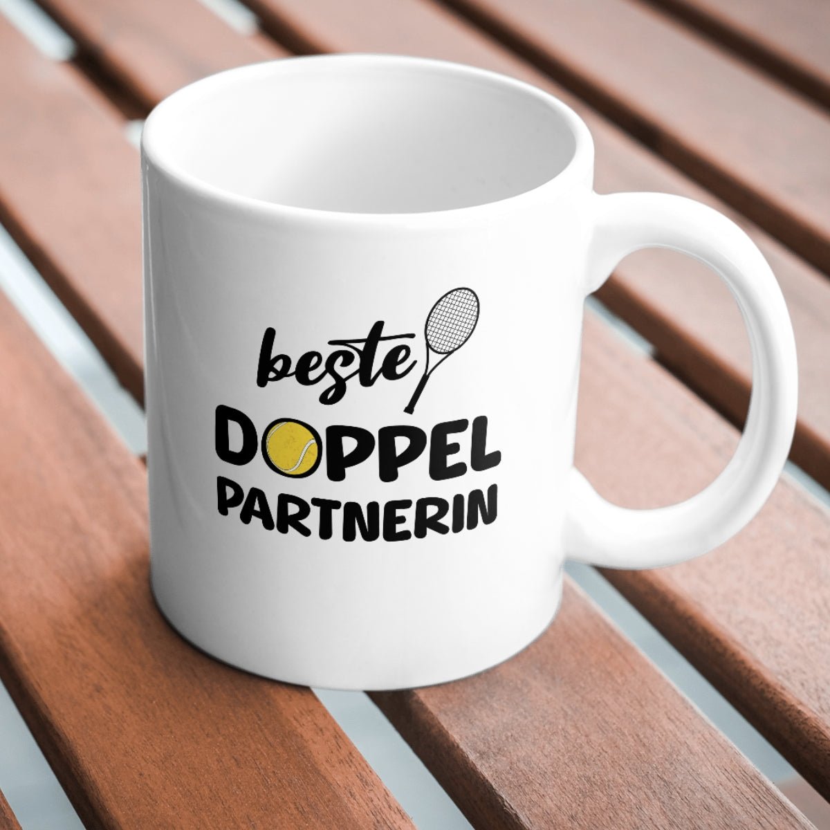 Beste Doppelpartnerin | Tasse - Matchpoint24 - Kleidung für Tennisfans