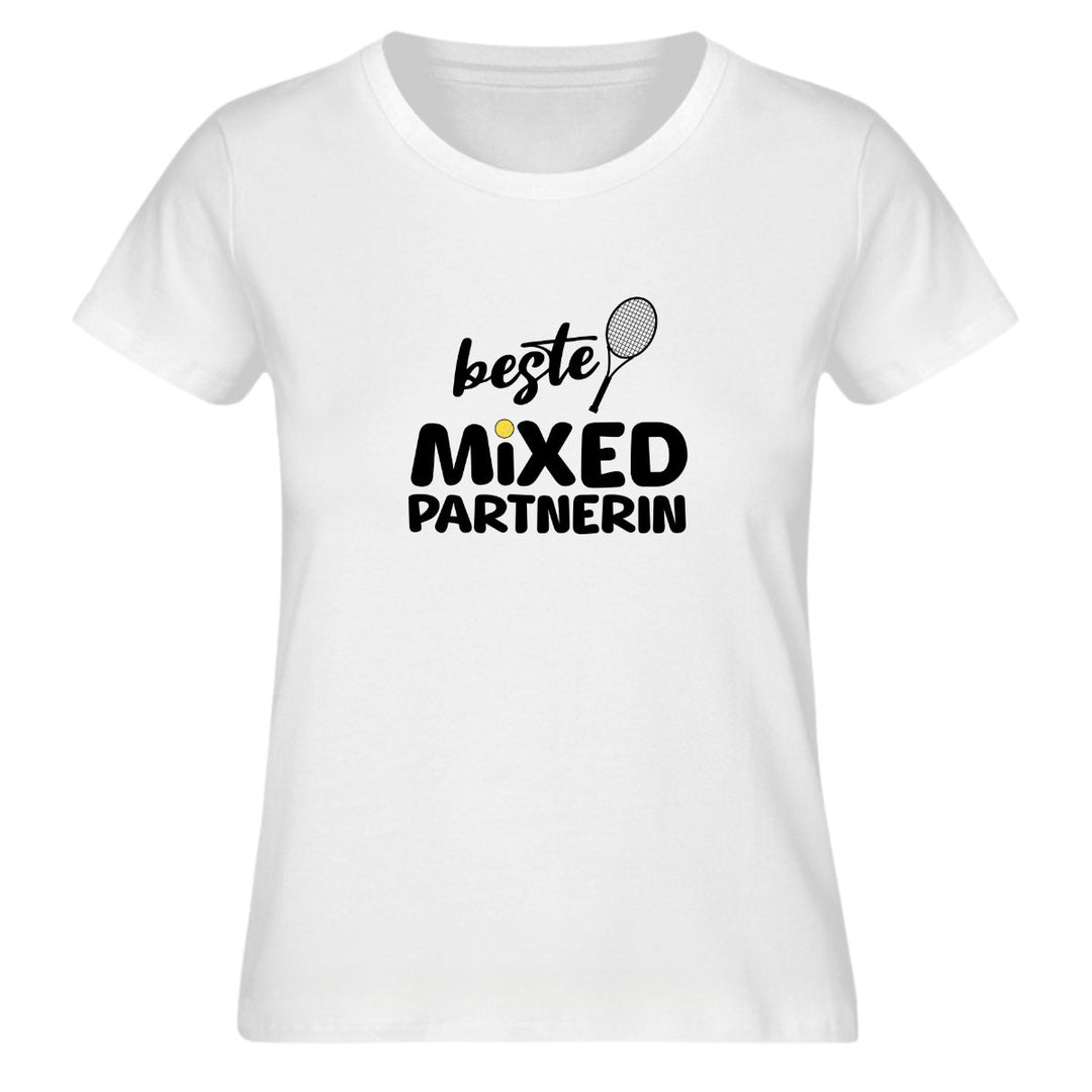 Beste Mixed Partnerin | Premium Damen T-Shirt - Matchpoint24 - Kleidung für Tennisfans