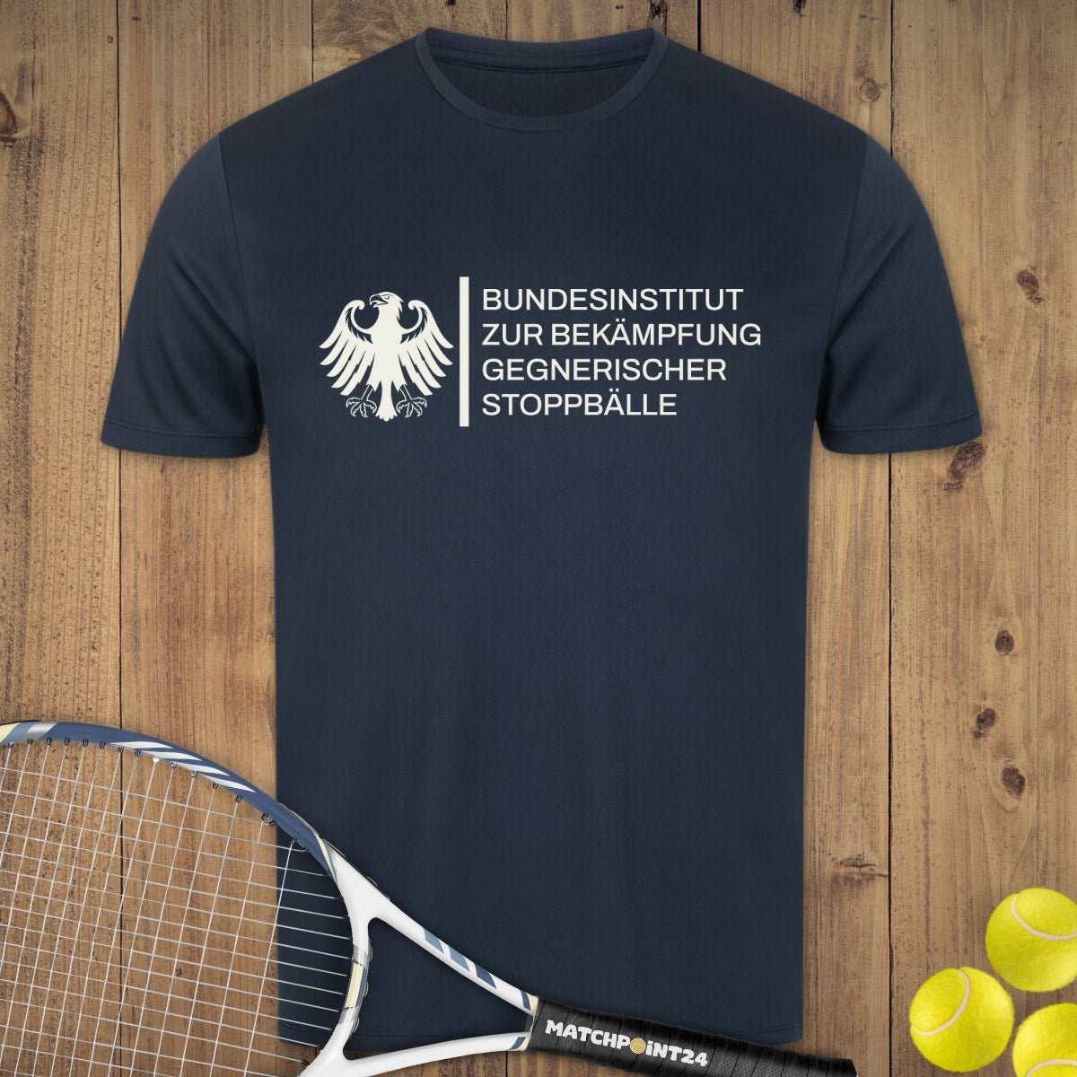 Bundesinstitut gegen Stoppbälle | Herren Sport T-Shirt - Matchpoint24 - Kleidung für Tennisfans