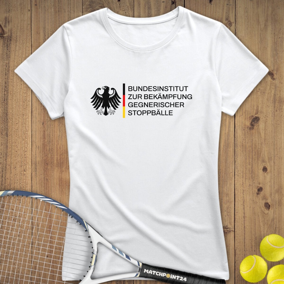 Bundesinstitut gegen Stoppbälle | Premium Damen T-Shirt - Matchpoint24 - Kleidung für Tennisfans
