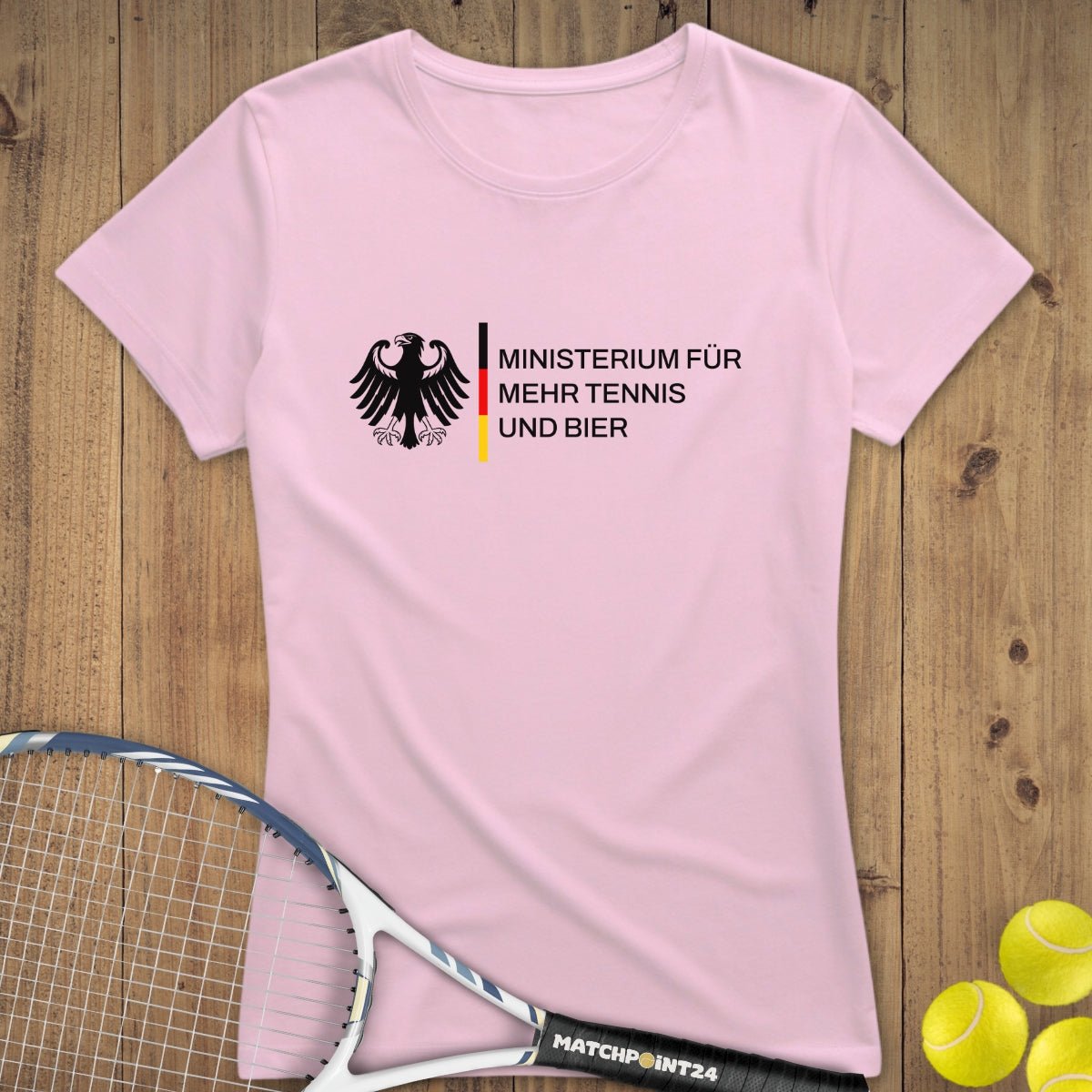 Bundesinstitut Tennis und Bier | Premium Damen T-Shirt - Matchpoint24 - Kleidung für Tennisfans