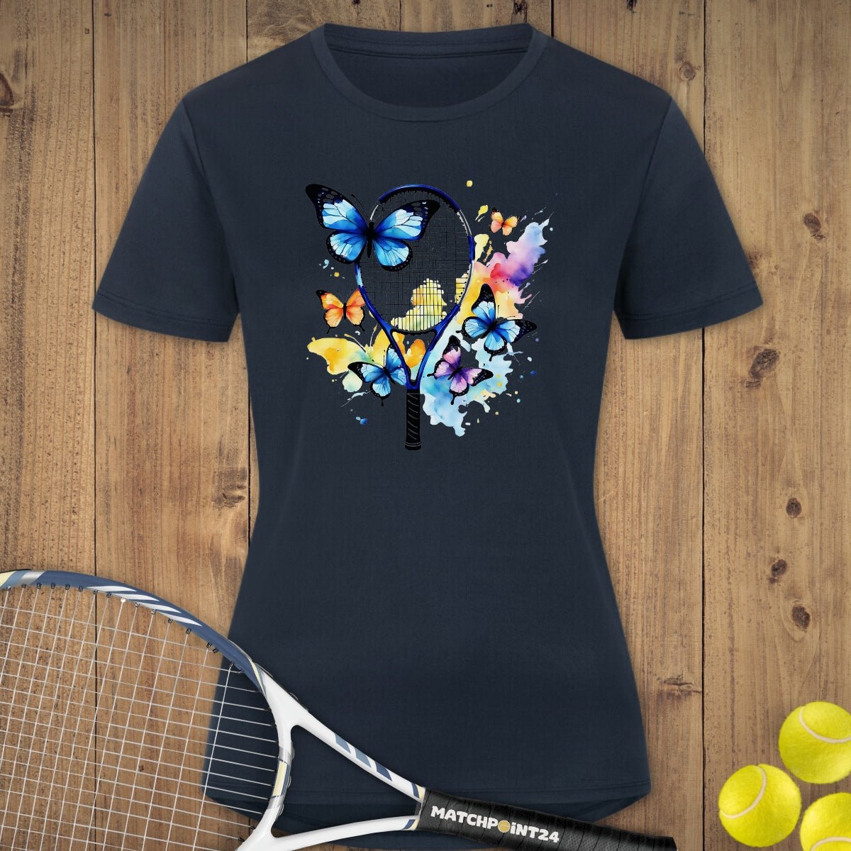 Butterfly Serve | Damen Sport T-Shirt - Matchpoint24 - Kleidung für Tennisfans