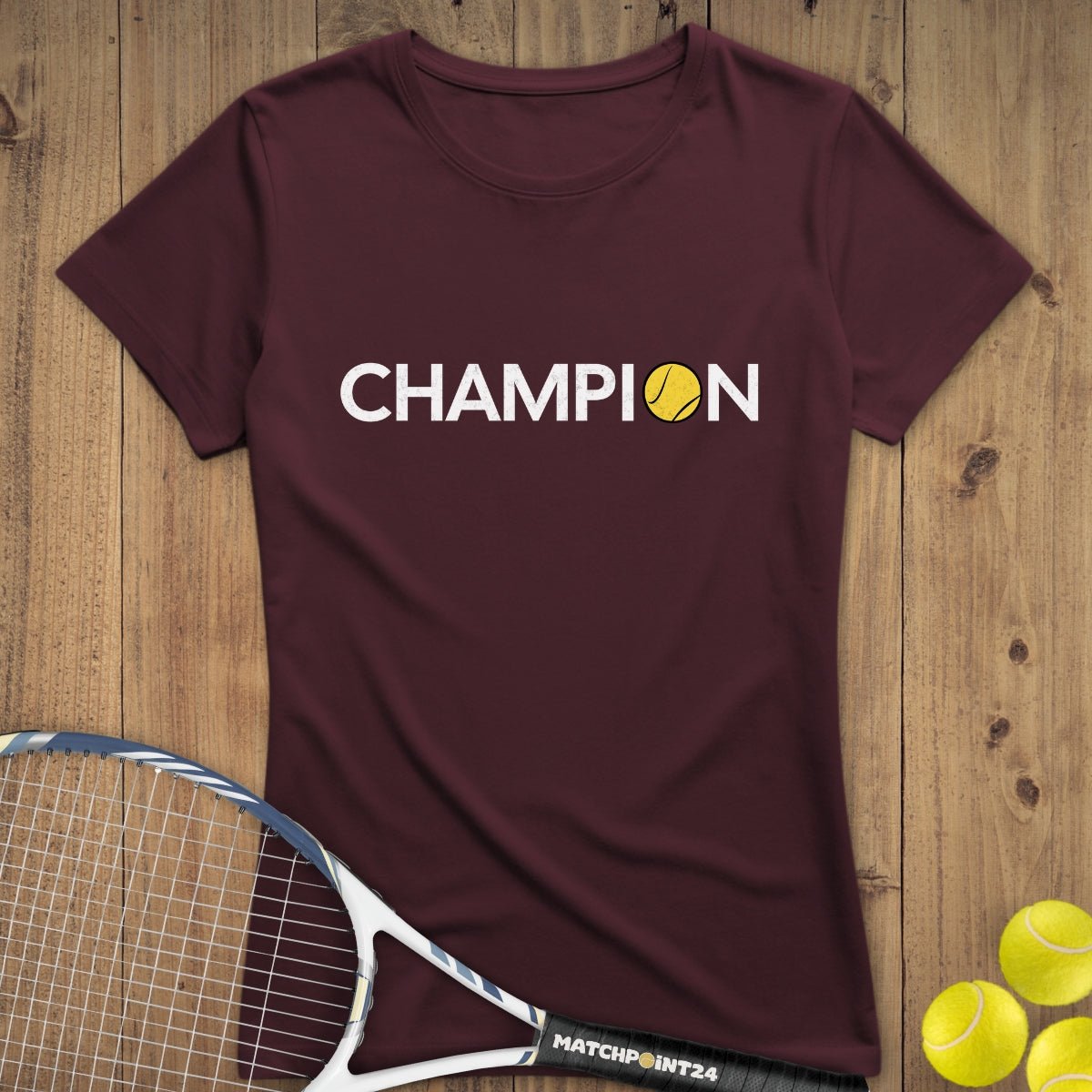 Champion | Premium Damen T-Shirt - Matchpoint24 - Kleidung für Tennisfans