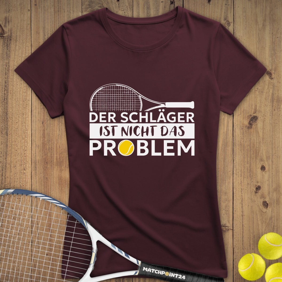 Das Problem | Premium Damen T-Shirt - Matchpoint24 - Kleidung für Tennisfans