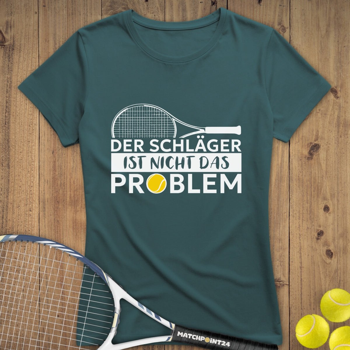 Das Problem | Premium Damen T-Shirt - Matchpoint24 - Kleidung für Tennisfans