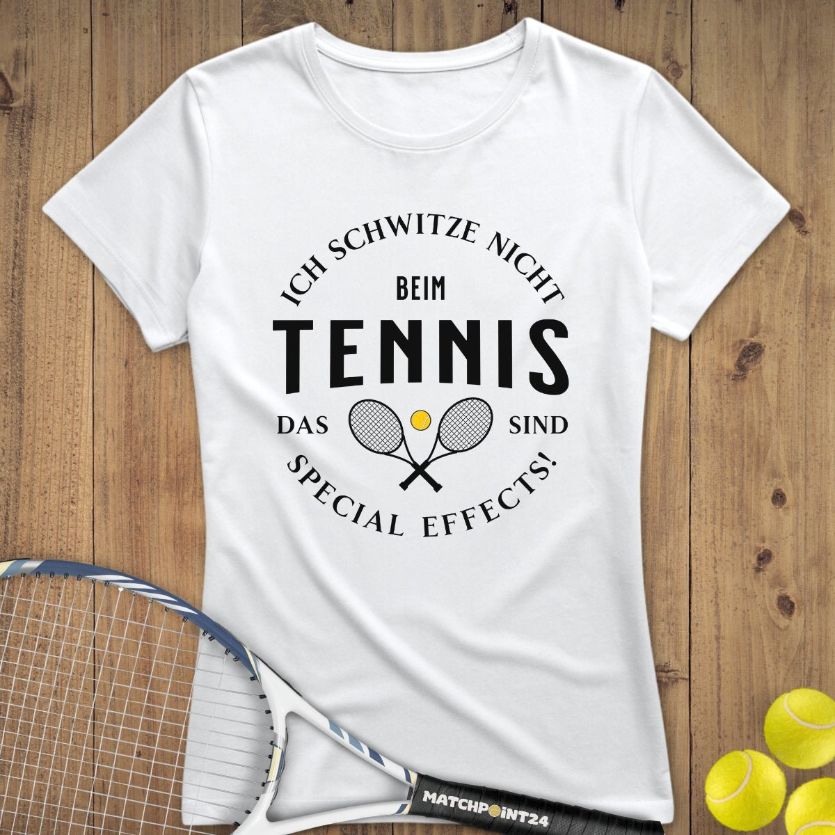 Ich schwitze nicht | Premium Damen T-Shirt - Matchpoint24 - Kleidung für Tennisfans