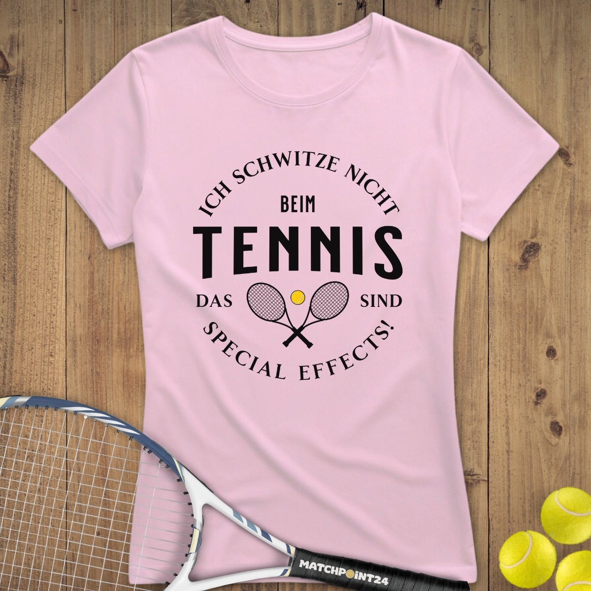 Ich schwitze nicht | Premium Damen T-Shirt - Matchpoint24 - Kleidung für Tennisfans