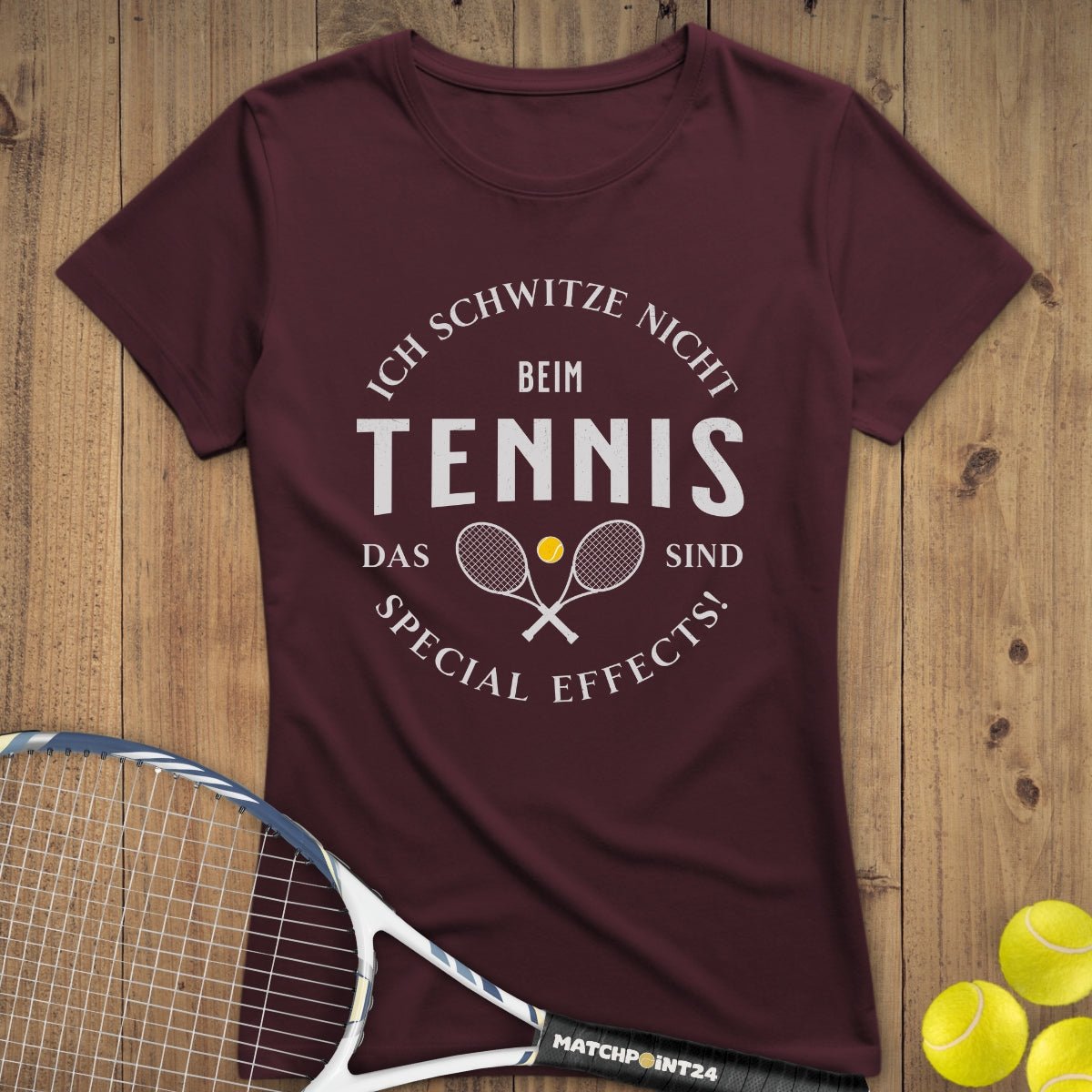 Ich schwitze nicht | Premium Damen T-Shirt - Matchpoint24 - Kleidung für Tennisfans