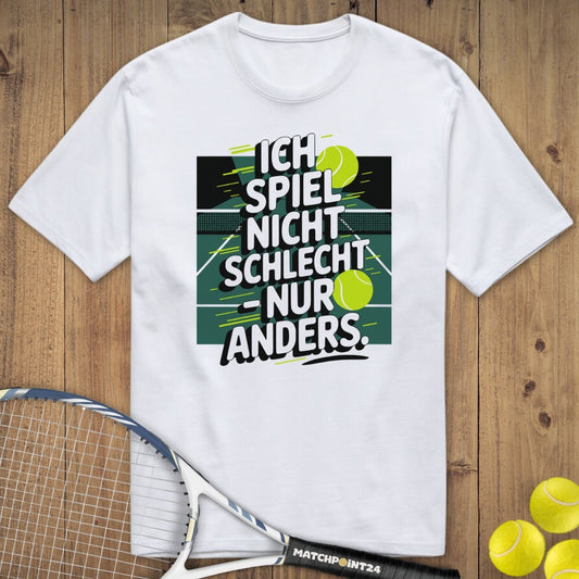 Ich spiel anders | Premium Herren T-Shirt - Matchpoint24 - Kleidung für Tennisfans