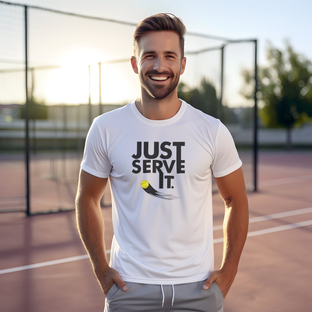 Just serve it | Herren Sport T-Shirt neu - Matchpoint24 - Kleidung für Tennisfans