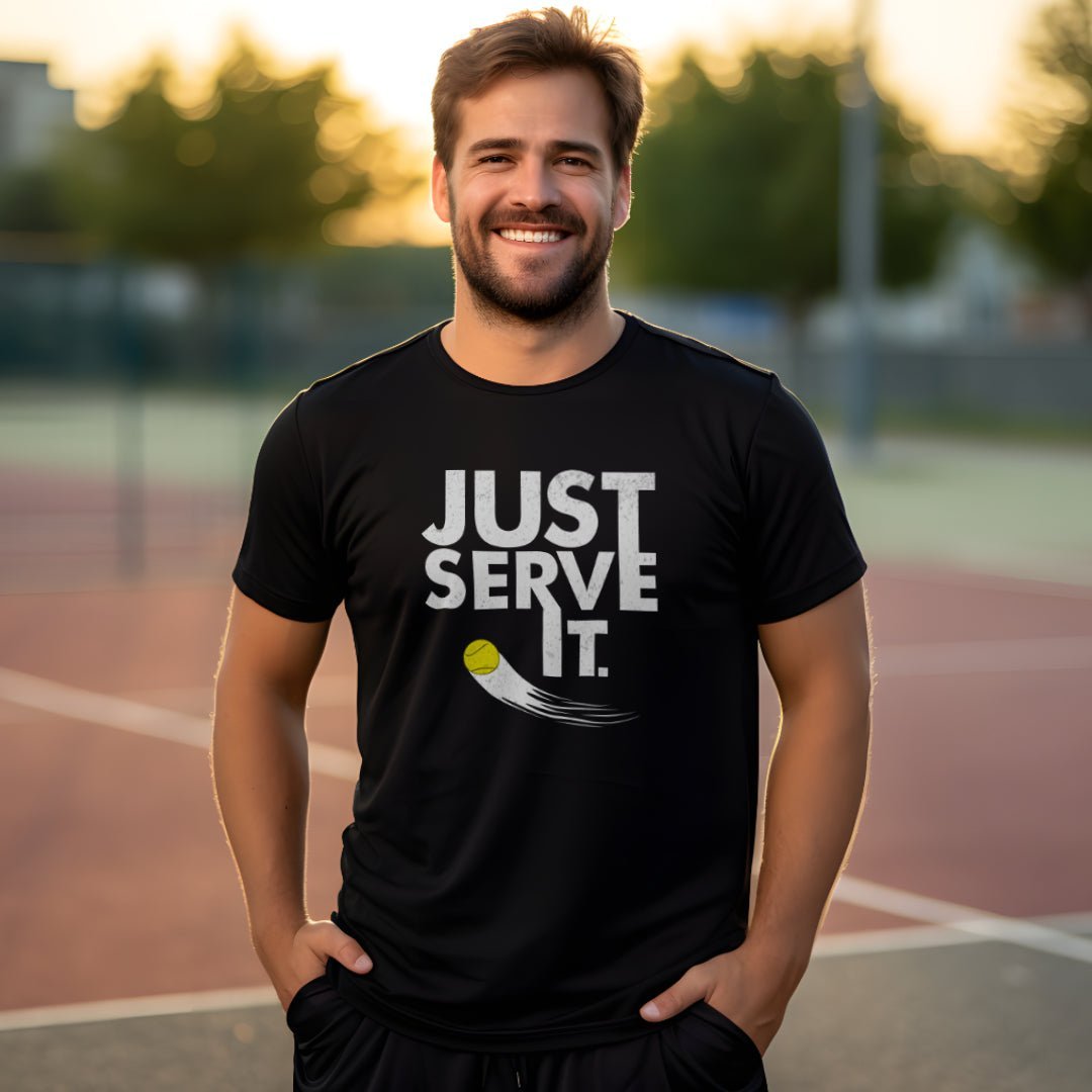 Just serve it | Herren Sport T-Shirt neu - Matchpoint24 - Kleidung für Tennisfans
