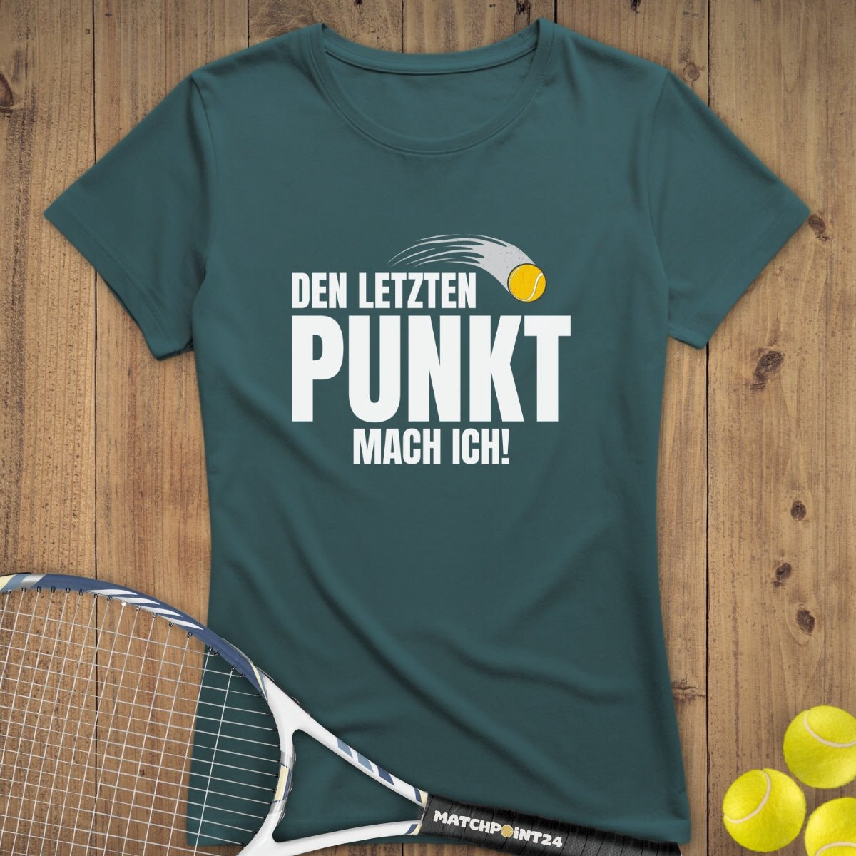 Letzter Punkt | Premium Damen T-Shirt - Matchpoint24 - Kleidung für Tennisfans