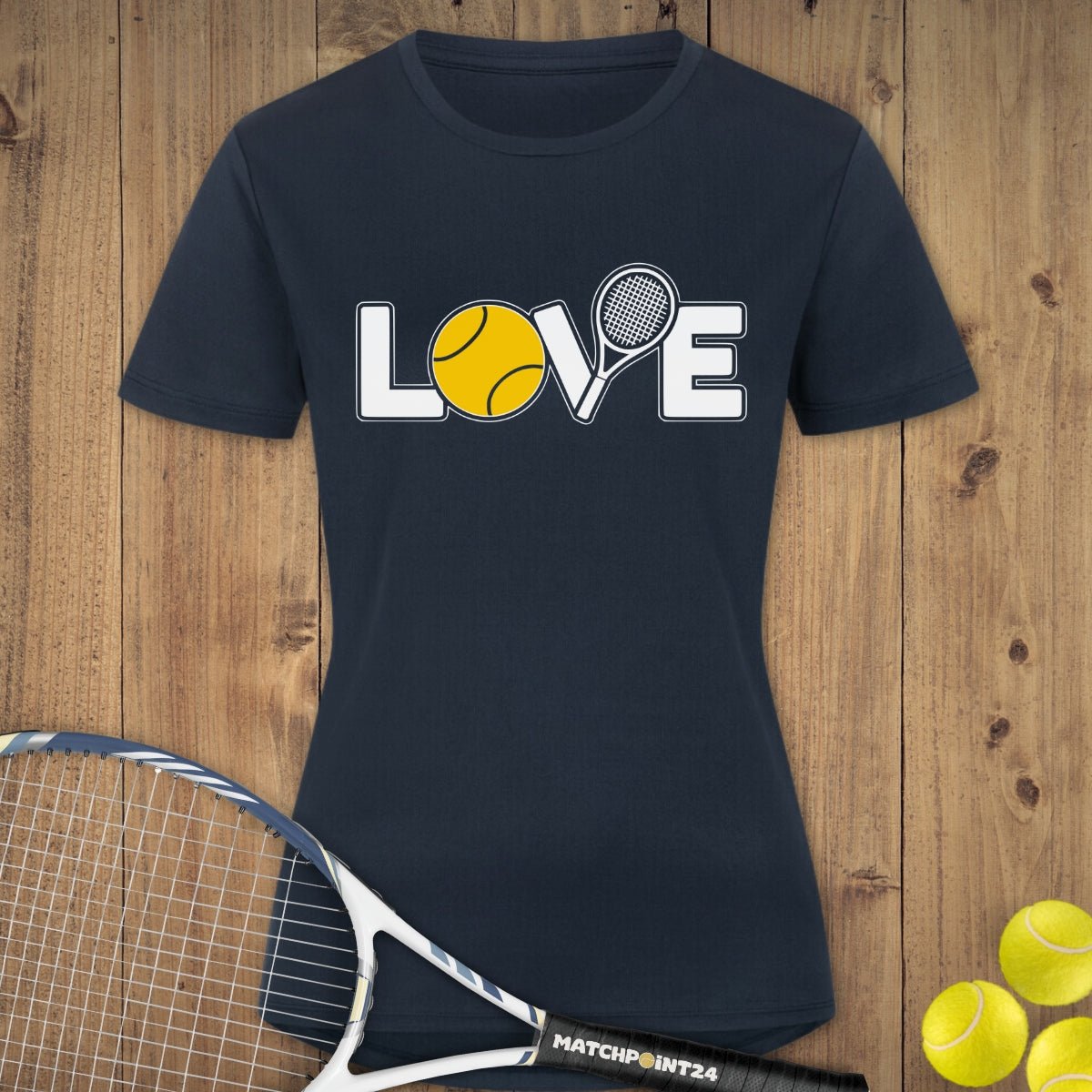 Love 1024 | Damen Sport T-Shirt - Matchpoint24 - Kleidung für Tennisfans