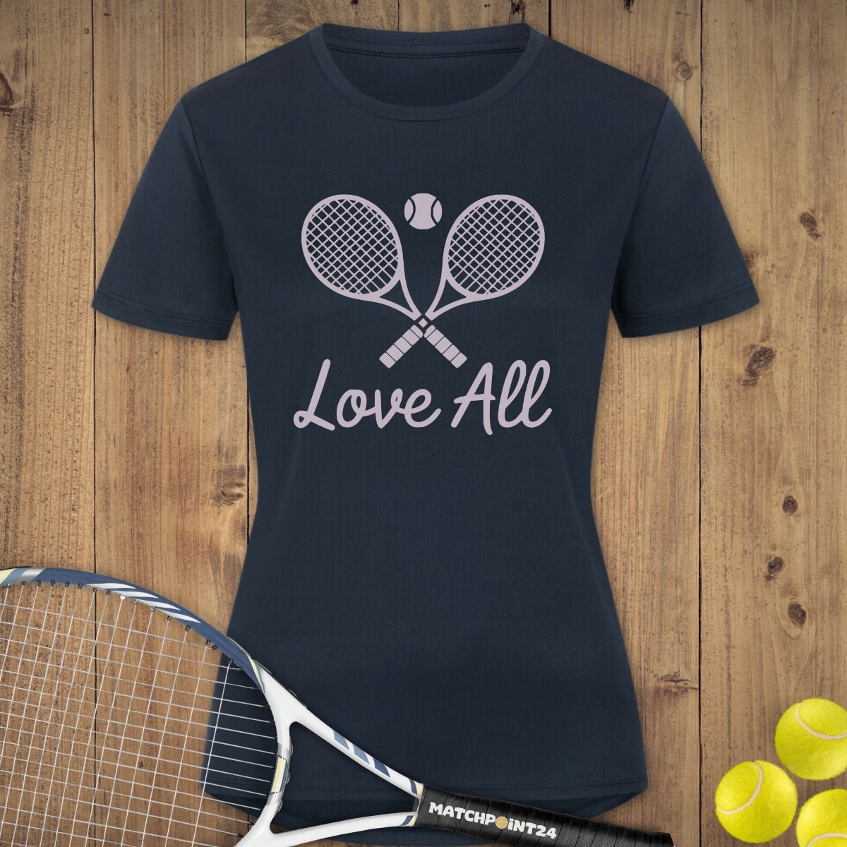 Love All | Damen Sport T-Shirt - Matchpoint24 - Kleidung für Tennisfans