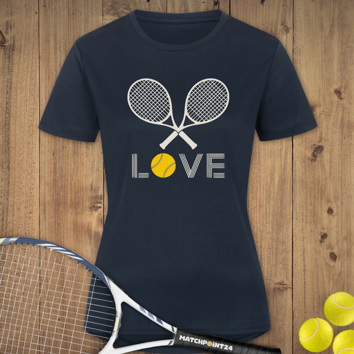 Loving Tennis | Damen Sport T-Shirt - Matchpoint24 - Kleidung für Tennisfans