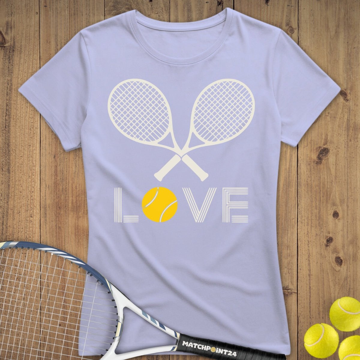 Loving Tennis | Premium Damen T-Shirt - Matchpoint24 - Kleidung für Tennisfans