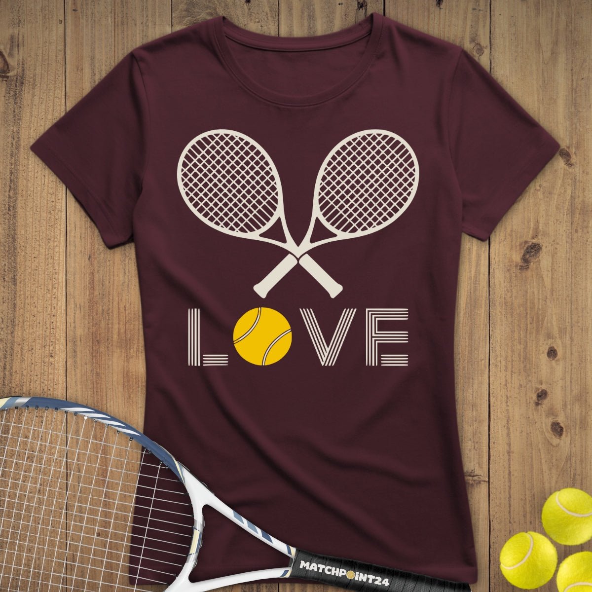 Loving Tennis | Premium Damen T-Shirt - Matchpoint24 - Kleidung für Tennisfans