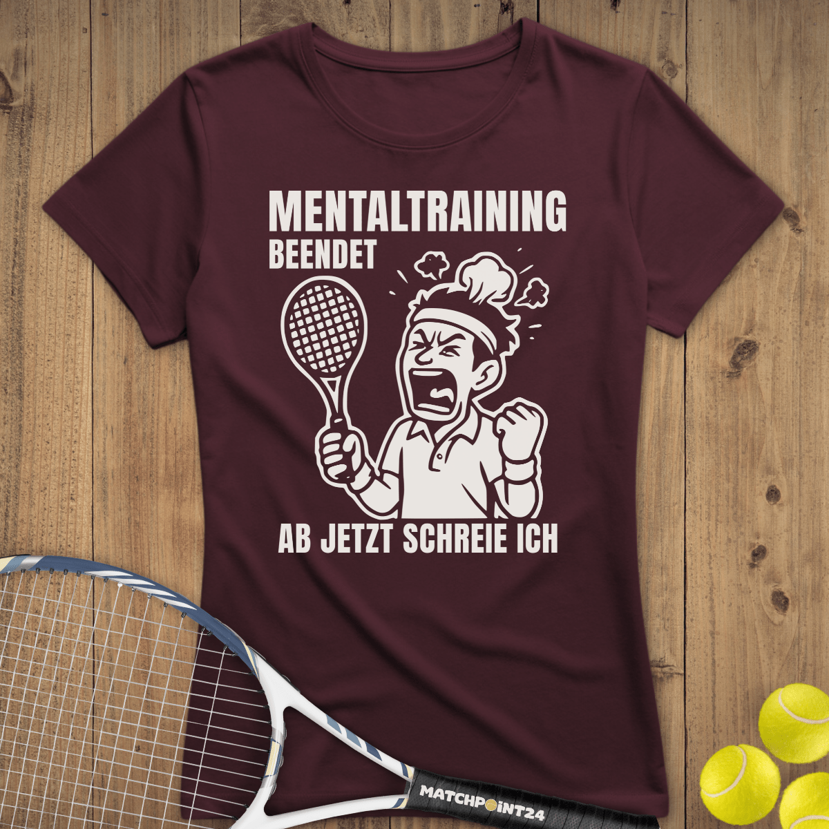 Mentaltraining | Premium Damen T-Shirt - Matchpoint24 - Kleidung für Tennisfans