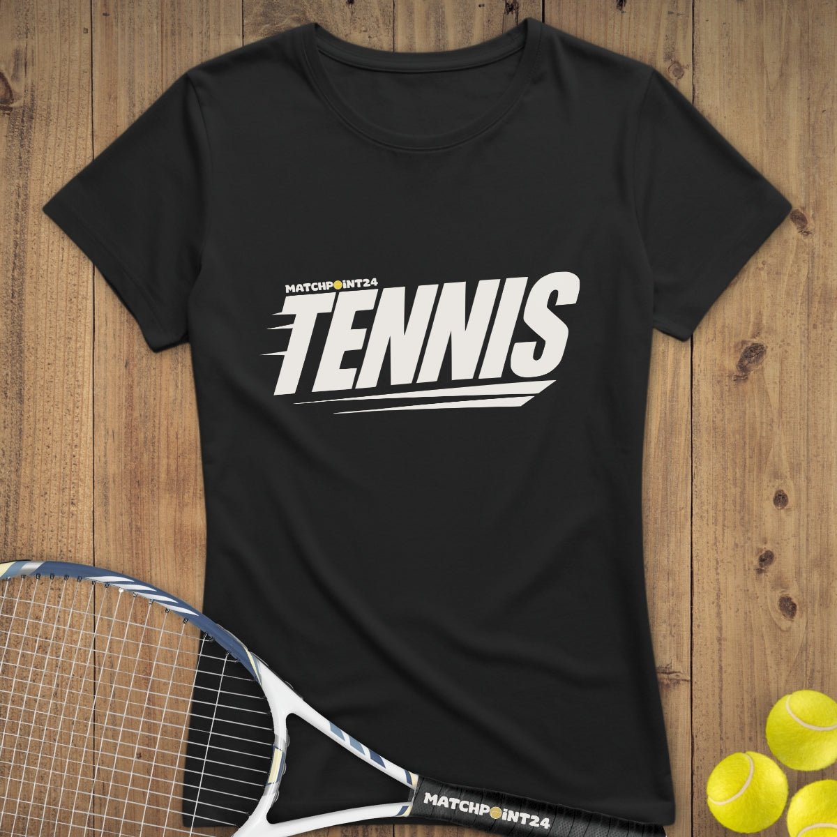 MP24 Tennis | Premium Damen T-Shirt - Matchpoint24 - Kleidung für Tennisfans
