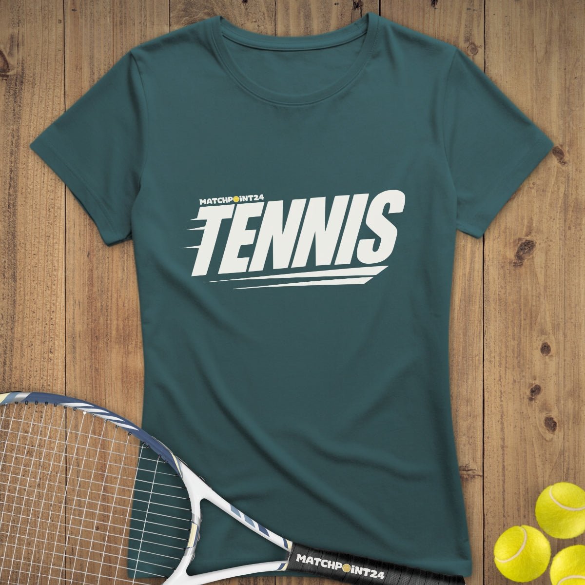 MP24 Tennis | Premium Damen T-Shirt - Matchpoint24 - Kleidung für Tennisfans