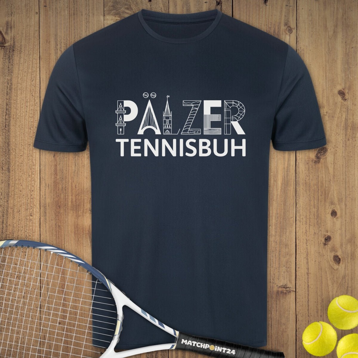 Pälzer Tennisbuh | Herren Sport T-Shirt - Matchpoint24 - Kleidung für Tennisfans