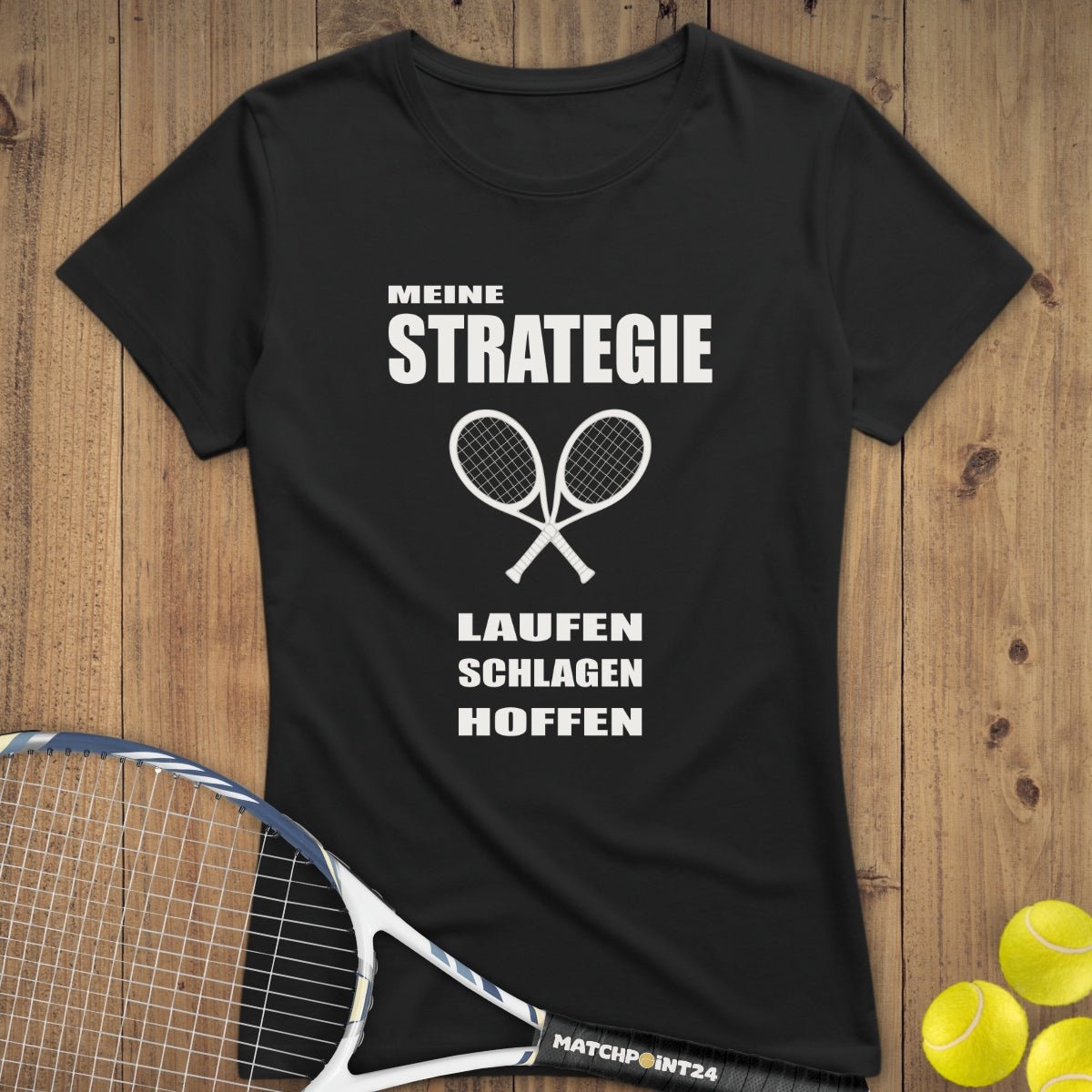 Strategie 2025 | Premium Damen T-Shirt - Matchpoint24 - Kleidung für Tennisfans