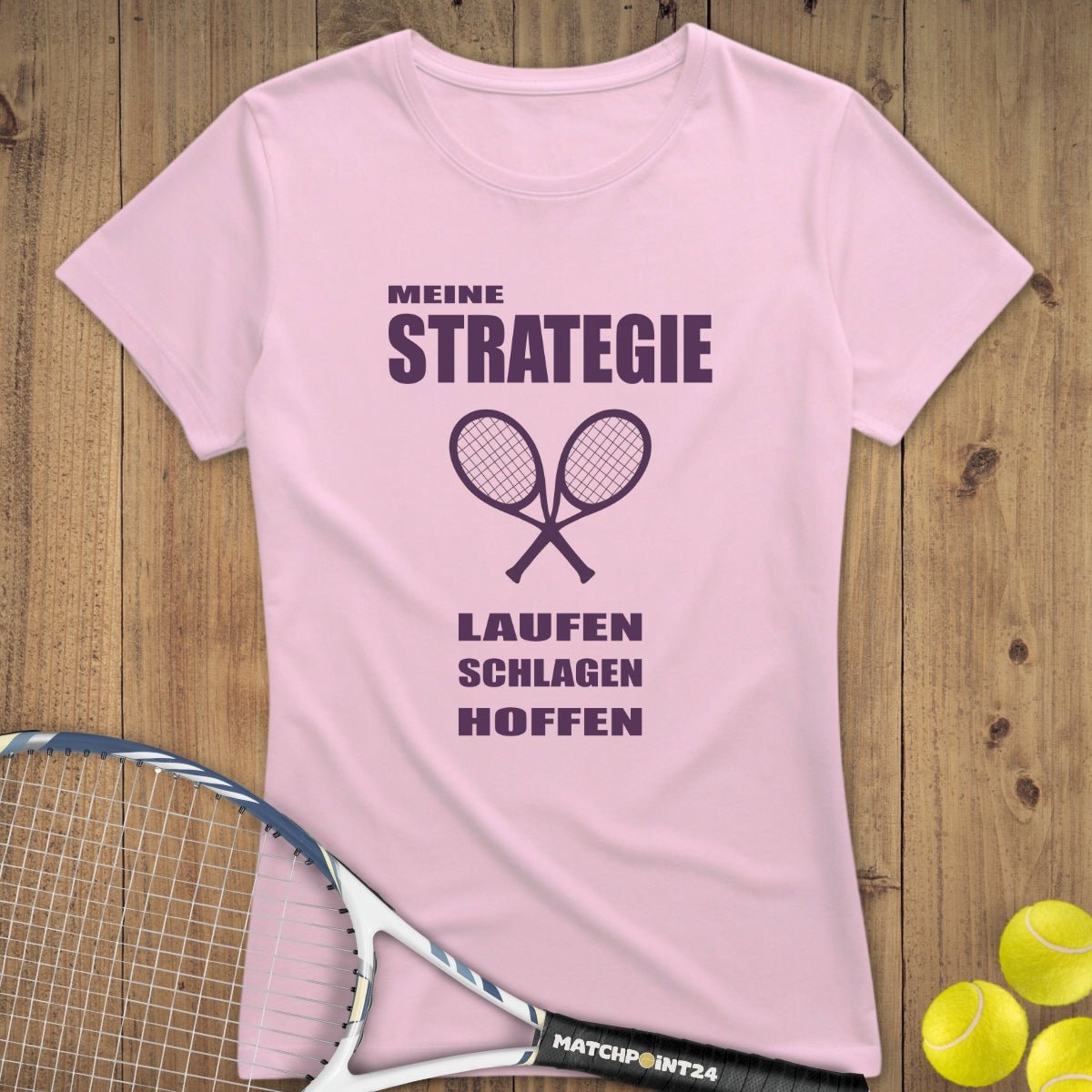 Strategie 2025 | Premium Damen T-Shirt - Matchpoint24 - Kleidung für Tennisfans