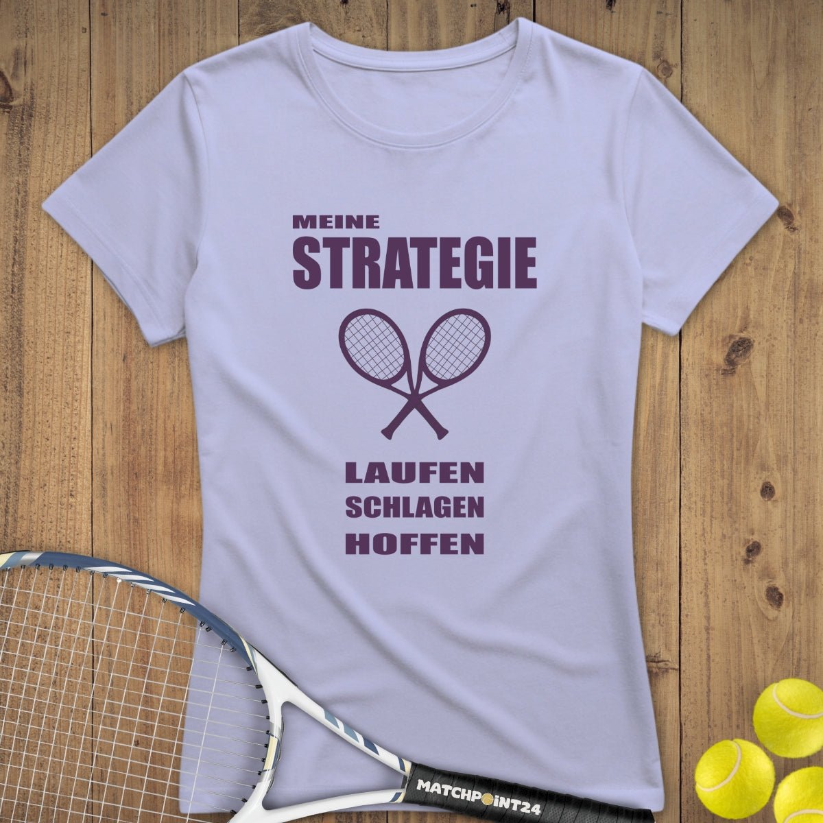 Strategie 2025 | Premium Damen T-Shirt - Matchpoint24 - Kleidung für Tennisfans