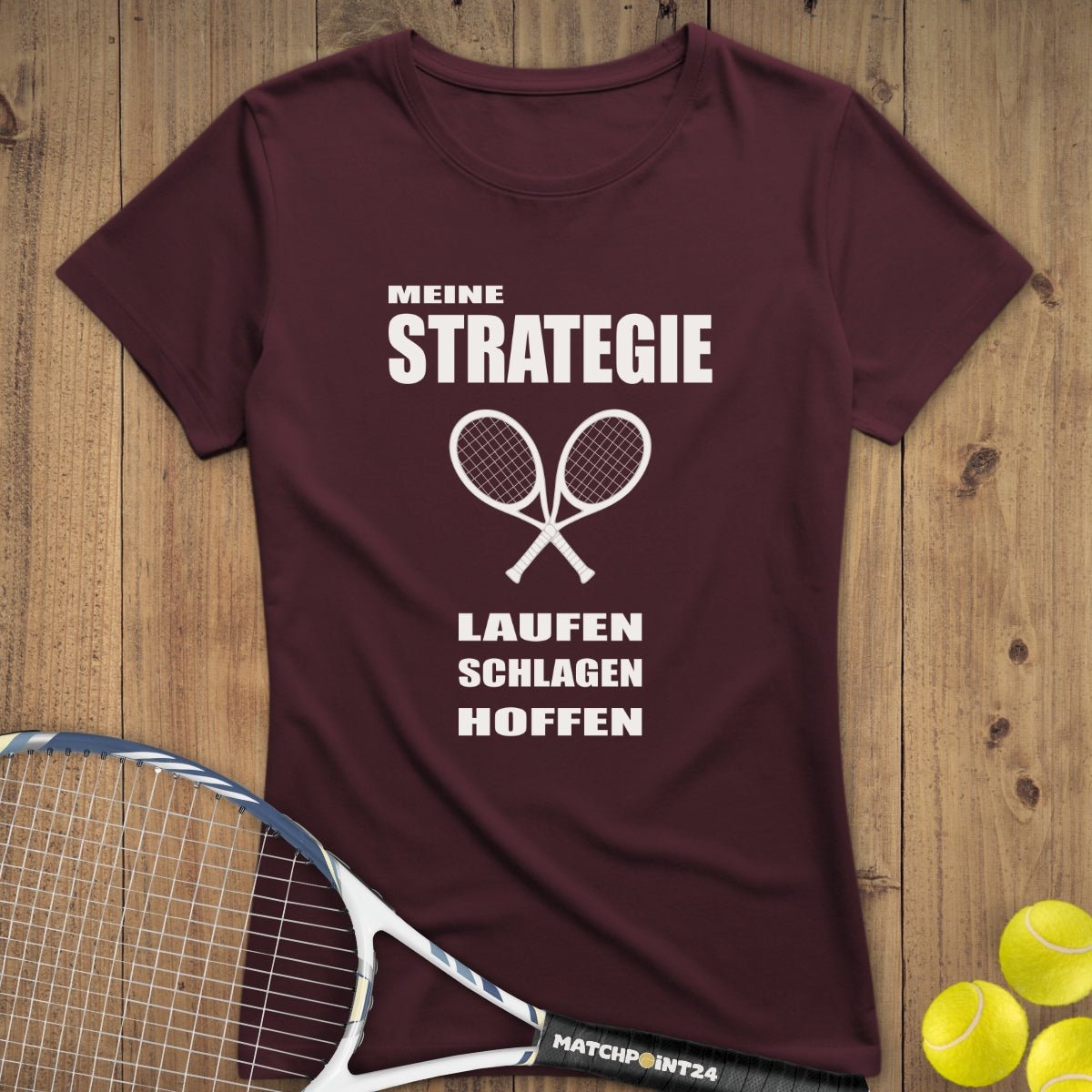 Strategie 2025 | Premium Damen T-Shirt - Matchpoint24 - Kleidung für Tennisfans