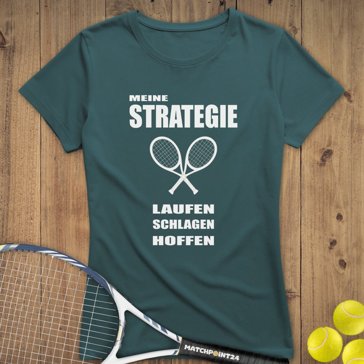 Strategie 2025 | Premium Damen T-Shirt - Matchpoint24 - Kleidung für Tennisfans