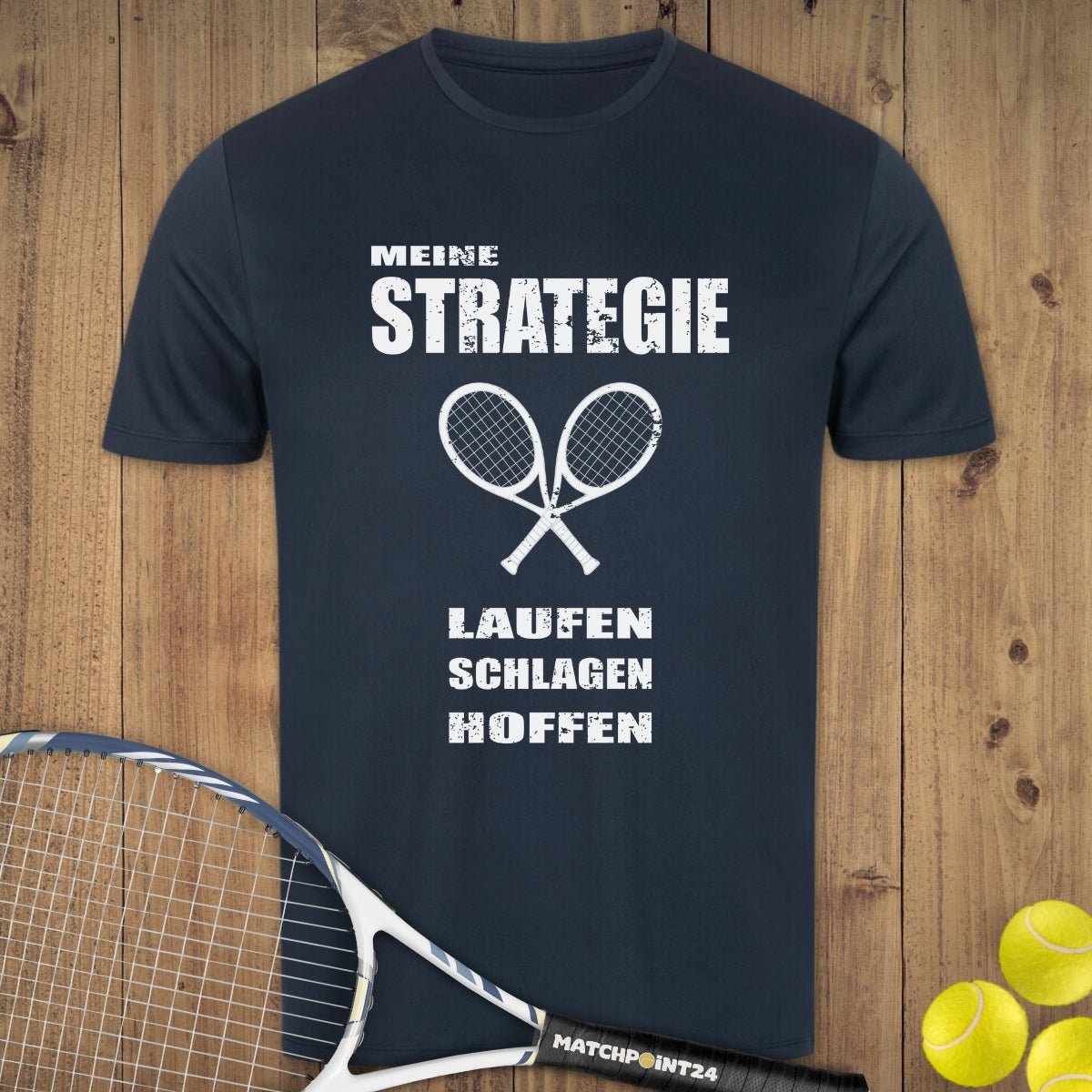 Strategie | Herren Sport T-Shirt - Matchpoint24 - Kleidung für Tennisfans