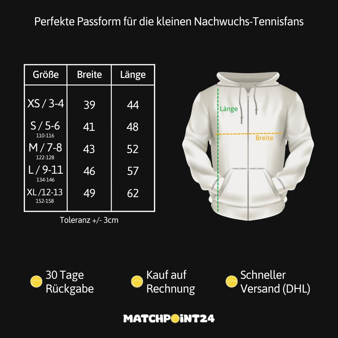 TC Ehekirchen Pizzeria Kids Kapuzenjacke - Matchpoint24 - Kleidung für Tennisfans