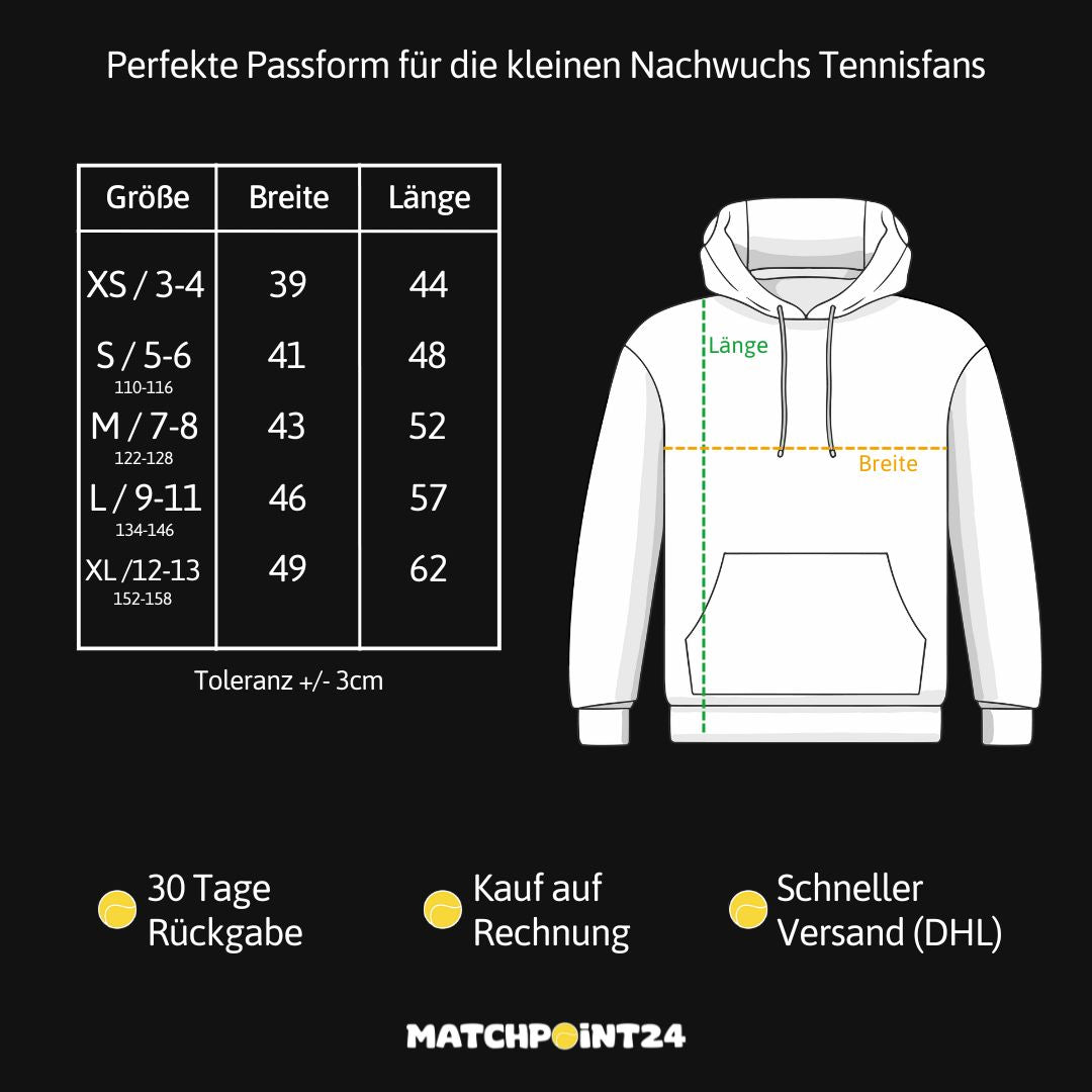 TC Ehekirchen Pizzeria Kids Kapuzenpulli - Matchpoint24 - Kleidung für Tennisfans