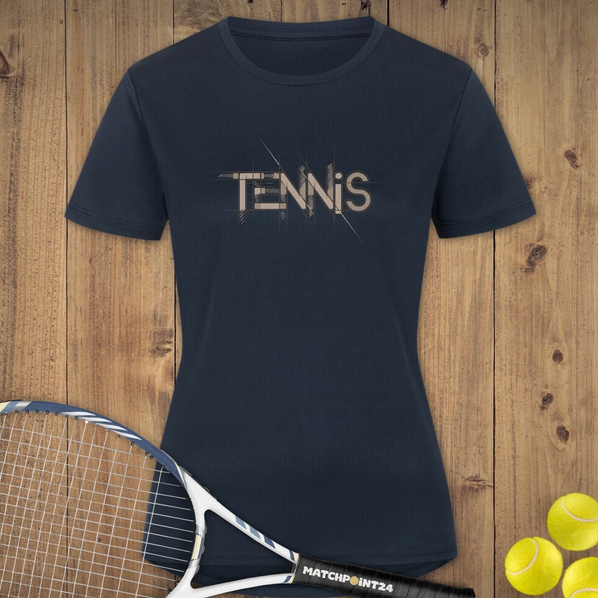 Tennis Court Line | Damen Sport T-Shirt - Matchpoint24 - Kleidung für Tennisfans