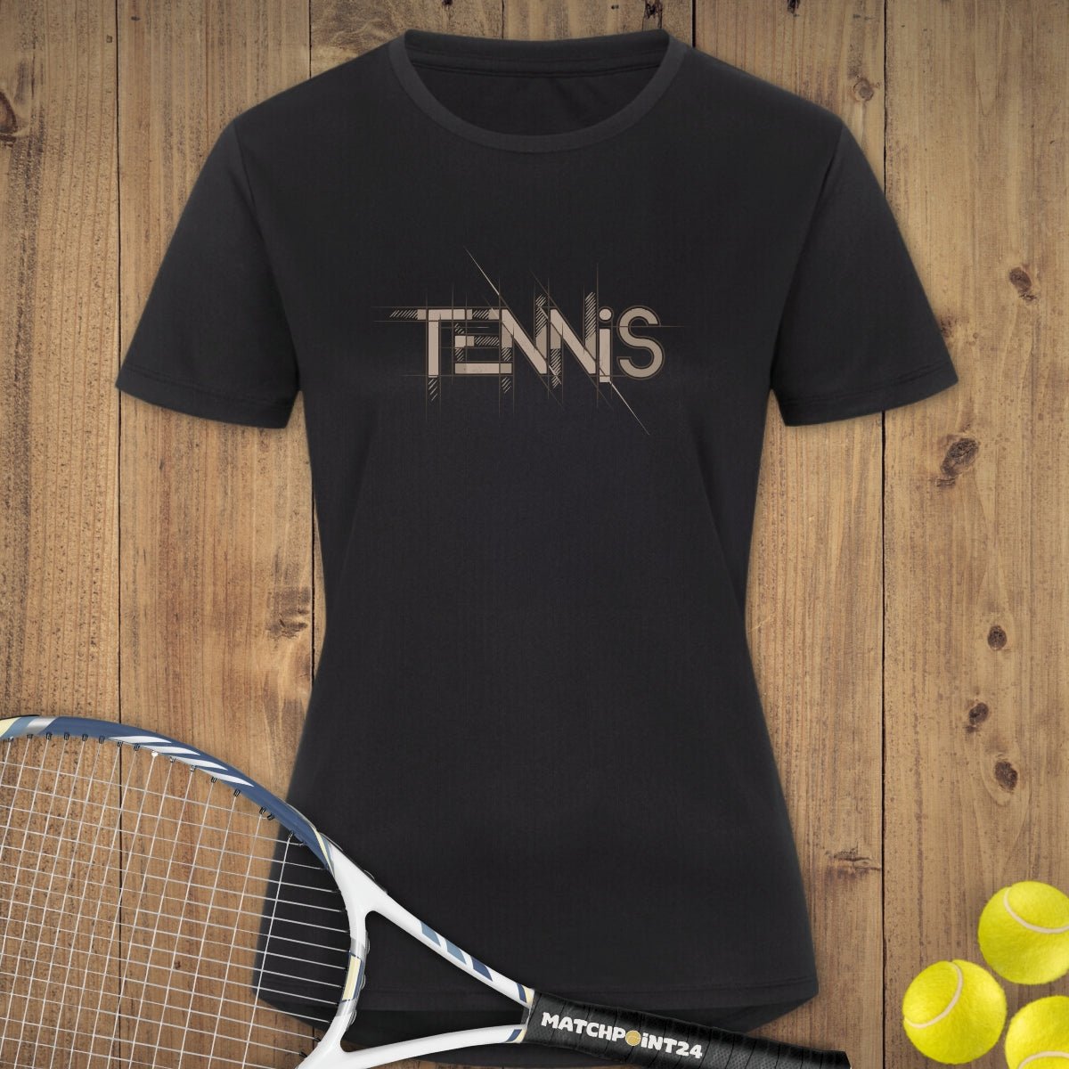 Tennis Court Line | Damen Sport T-Shirt - Matchpoint24 - Kleidung für Tennisfans