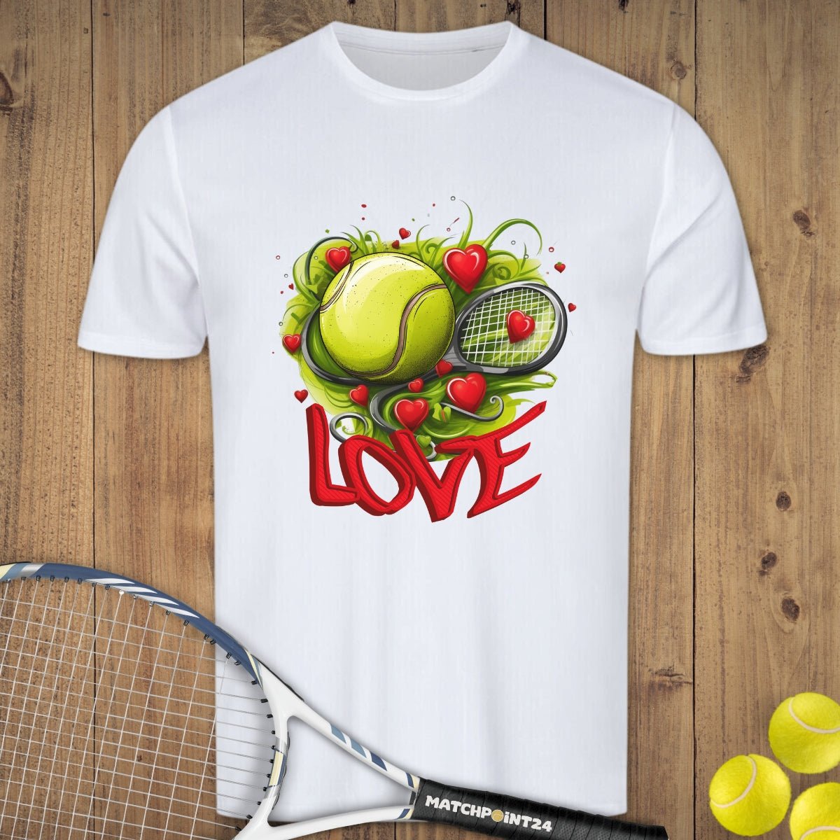 Tennis Heart | Herren Sport T-Shirt - Matchpoint24 - Kleidung für Tennisfans