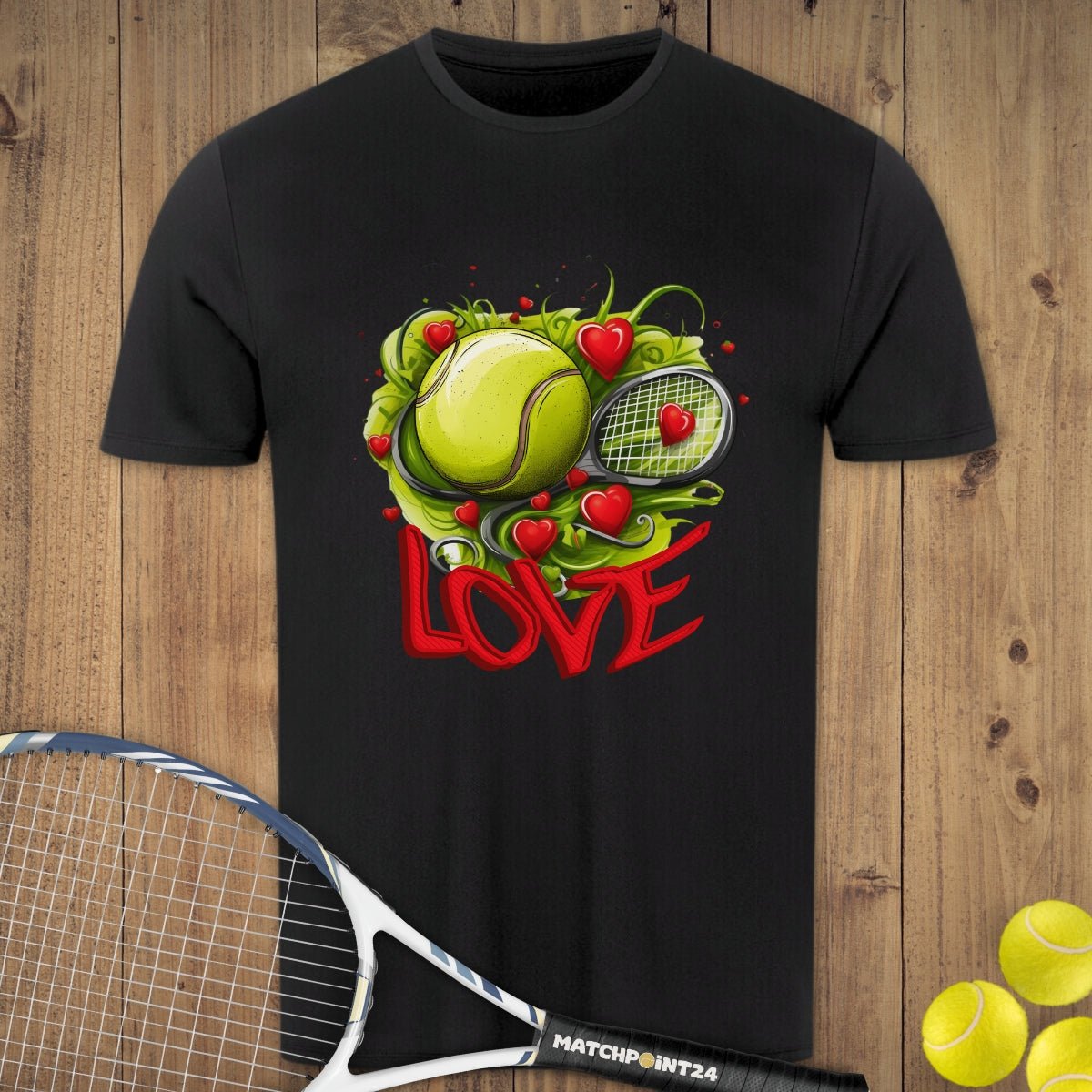 Tennis Heart | Herren Sport T-Shirt - Matchpoint24 - Kleidung für Tennisfans